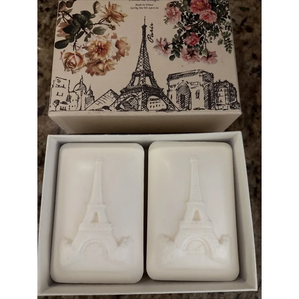 2 Lorcos Bar Almond Soap Made In France. ‎ Eiffel Tower boxed set